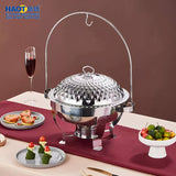 Food Warmer Gold / Silver Hanging Cheffing Dishes 8L