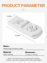 Double headed egg slicer