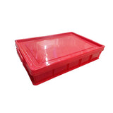 Small size red dough box with lid