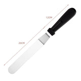8-inch curved spatula - black