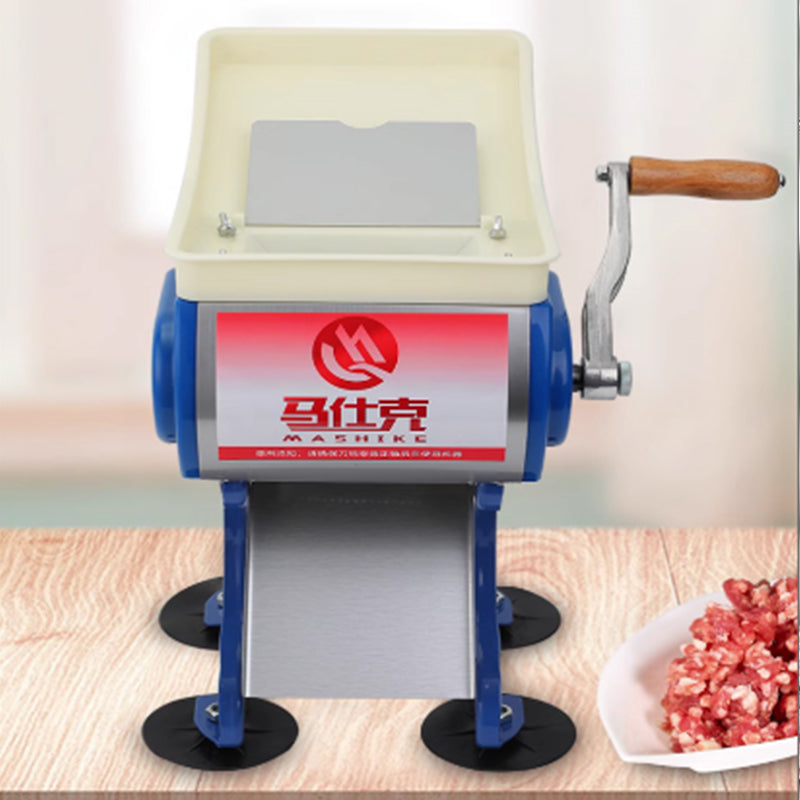 Manual meat slicer and slicer