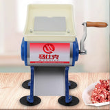 Manual meat slicer and slicer