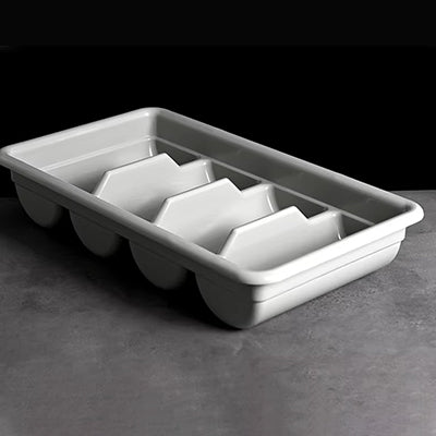Four grid knife and fork plate