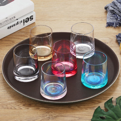 Brown round anti-slip tray