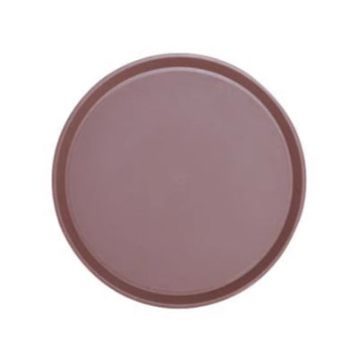 Brown round anti-slip tray（410mm）