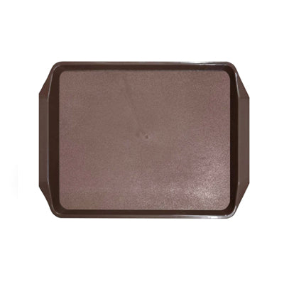Brown plastic tray