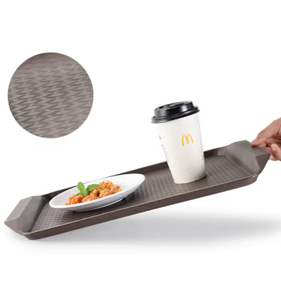 Brown plastic tray
