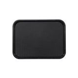 Black plastic tray