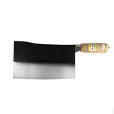 Wooden handled curved knife
