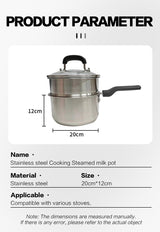 Composite bottom single handle high body juice pot