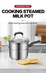 Composite bottom single handle high body juice pot