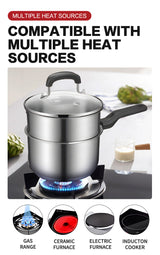 Composite bottom single handle high body juice pot