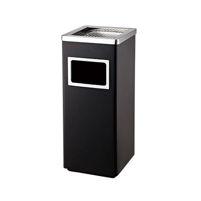 Square Liger Black Steel Head Floor Ashtray