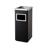 Square Liger Black Steel Head Floor Ashtray