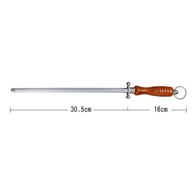 10 inch American oak handle flat sharpening stick