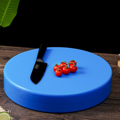 Round cutting board blue