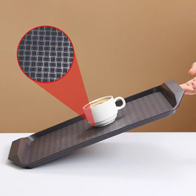 Coffee colored plastic tray