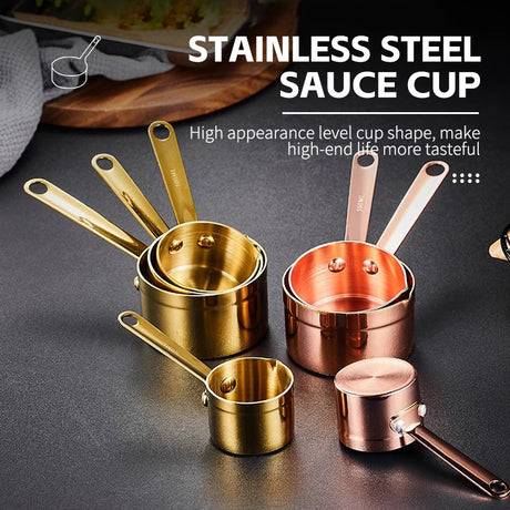 1/1 Gold Plated American Sauce Pot 304