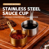 304 Large Short Handle Sauce Cup 100ml (Rose Gold)