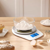 White electronic kitchen scale 5KG (5kg/0.1g)