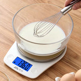 White electronic kitchen scale 5KG (5kg/0.1g)