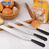 Stainless steel cake scraper