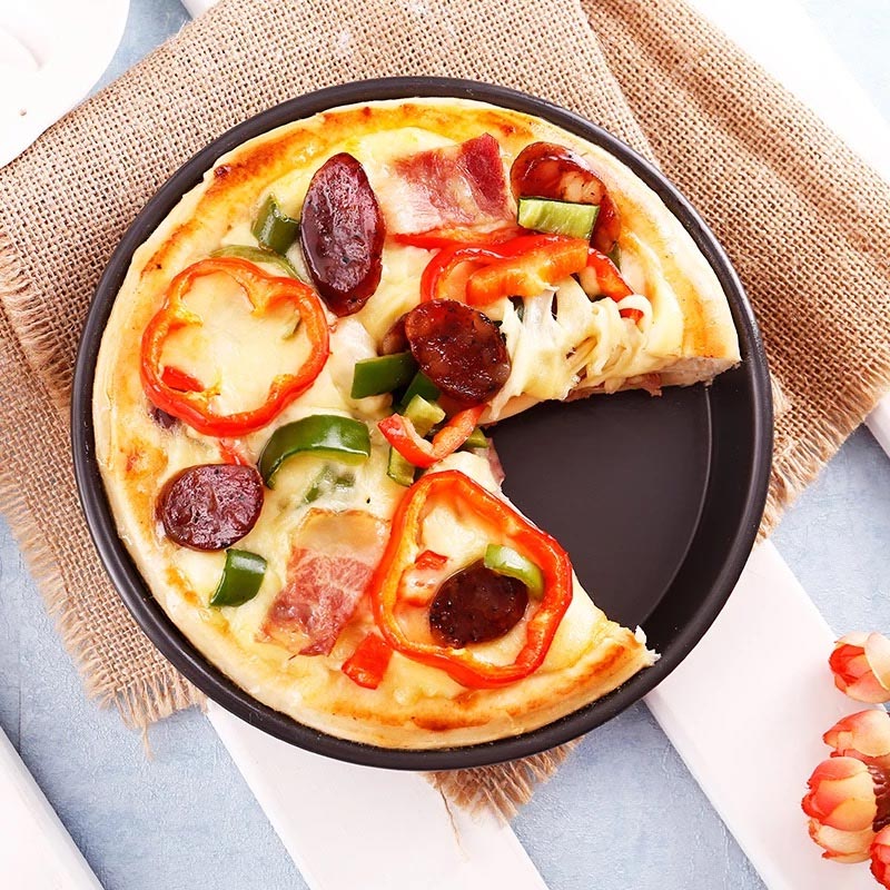 Hard film pizza dish, deep dish