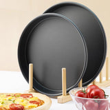 Hard film pizza dish, deep dish