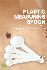 Plastic measuring spoon