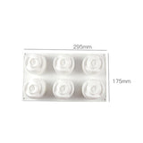 Rose shaped dessert mold