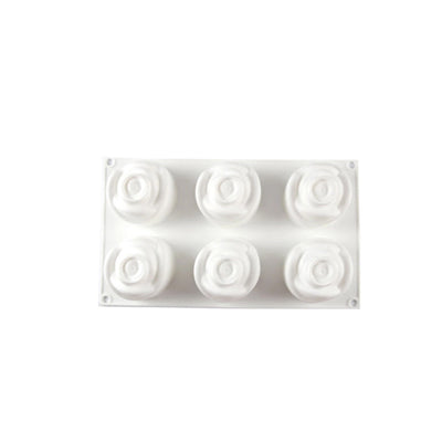 Rose shaped dessert mold