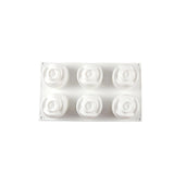 Rose shaped dessert mold