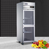 Small double-glass door air-cooled display cabinet SG500C2F