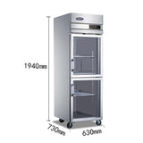 Small double-glass door air-cooled display cabinet SG500C2F