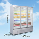 Xingxing brand air-cooled three-door refrigerated display cabinet for unit