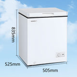 Single-temperature horizontal freezer