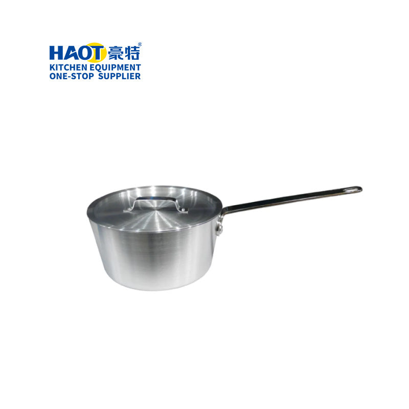 20CM aluminum snow flat pot (with lid)