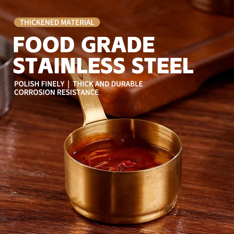 304 Large Short Handle Sauce Cup 100ml (Rose Gold)