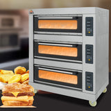 Commercial high-capacity temperature controlled electric oven pizza oven