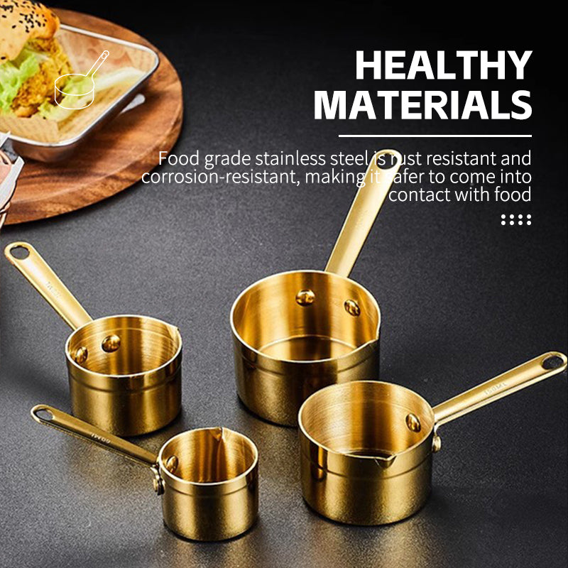 1/1 Gold Plated American Sauce Pot 304