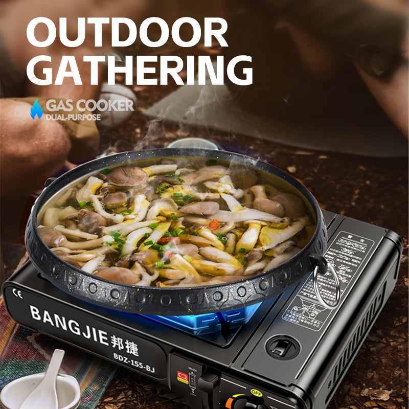 Card type portable stove