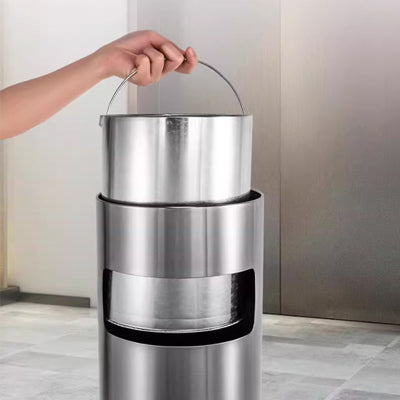 Stainless steel circular Liger seat ashtray（GPX-17）