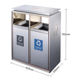 Sand silver steel seat classification ashtray（GPX-9F）