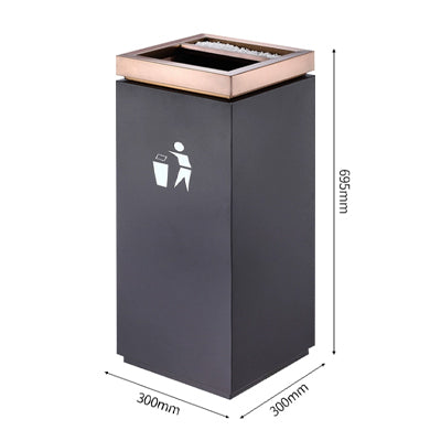 Rose gold head baked paint black body seat ashtray（GPX-7S）