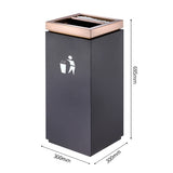 Rose gold head baked paint black body seat ashtray（GPX-7S）