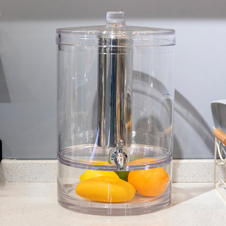 Round fruit juice cauldron (stainless steel ice cream)