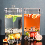 Round fruit juice cauldron (without icicles)