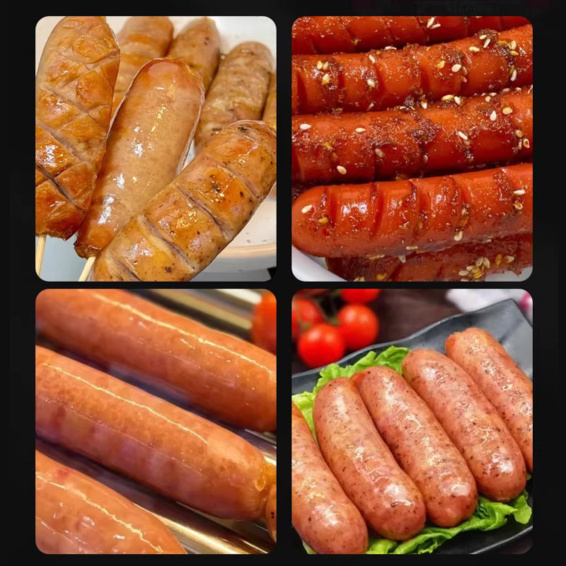 Roller type sausage oven