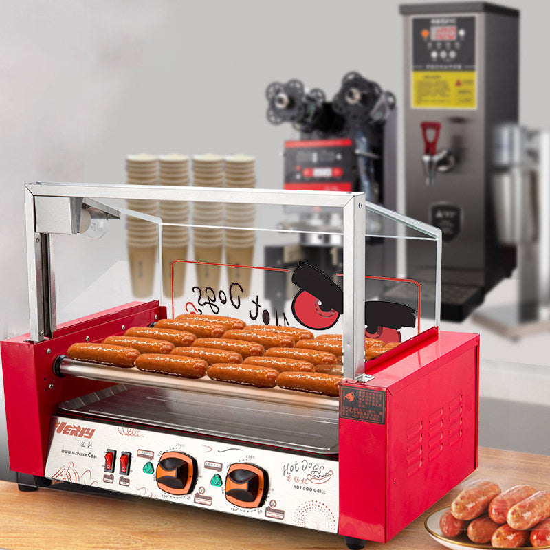 Roller type sausage oven