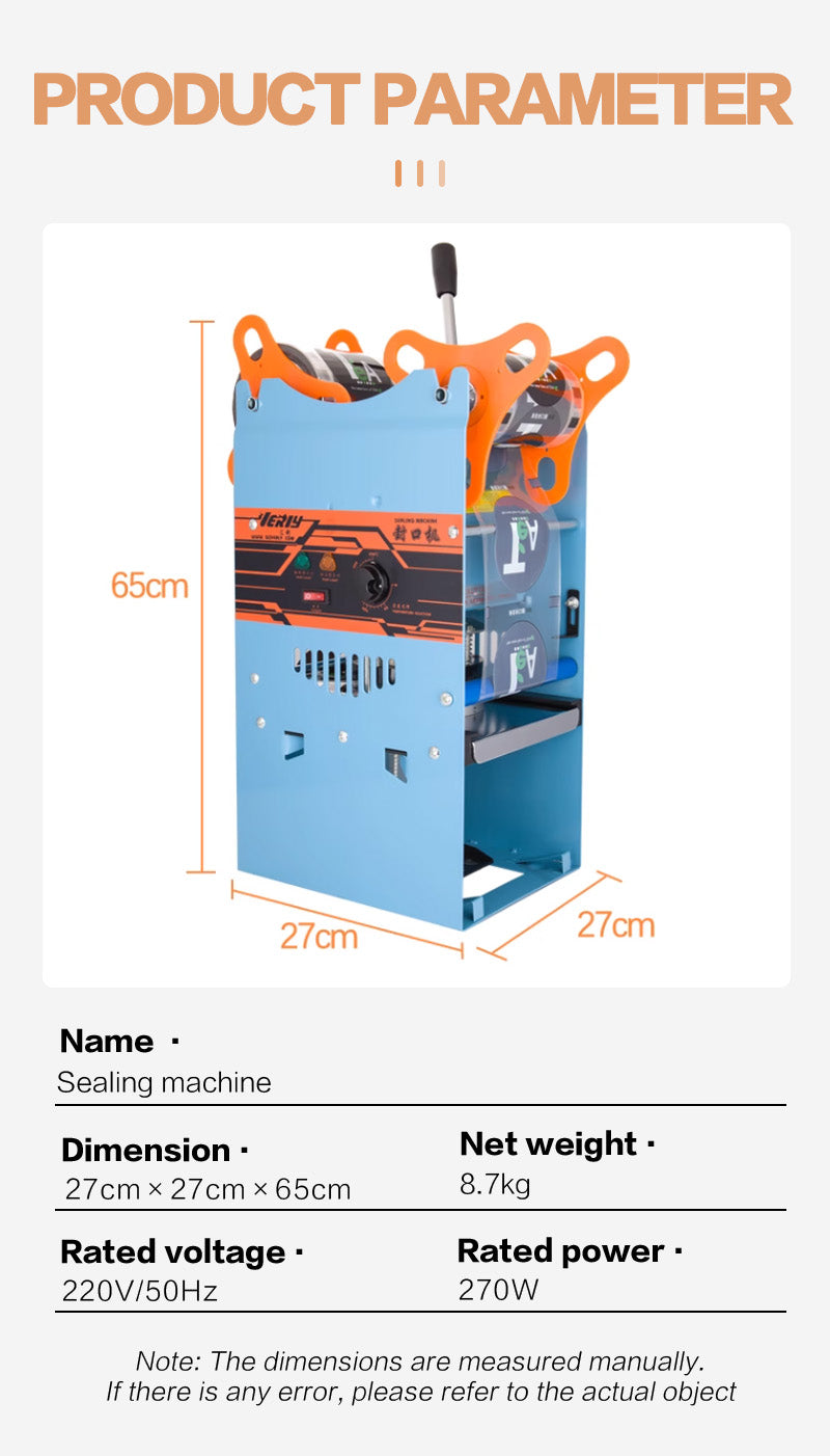 Manual sealing machine（Suitable for tall cups）